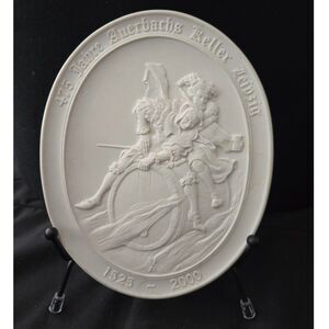 Meissen Porcelain Plate 475 Jahre Auerbachs Keller Leipzig 1525 - 2000